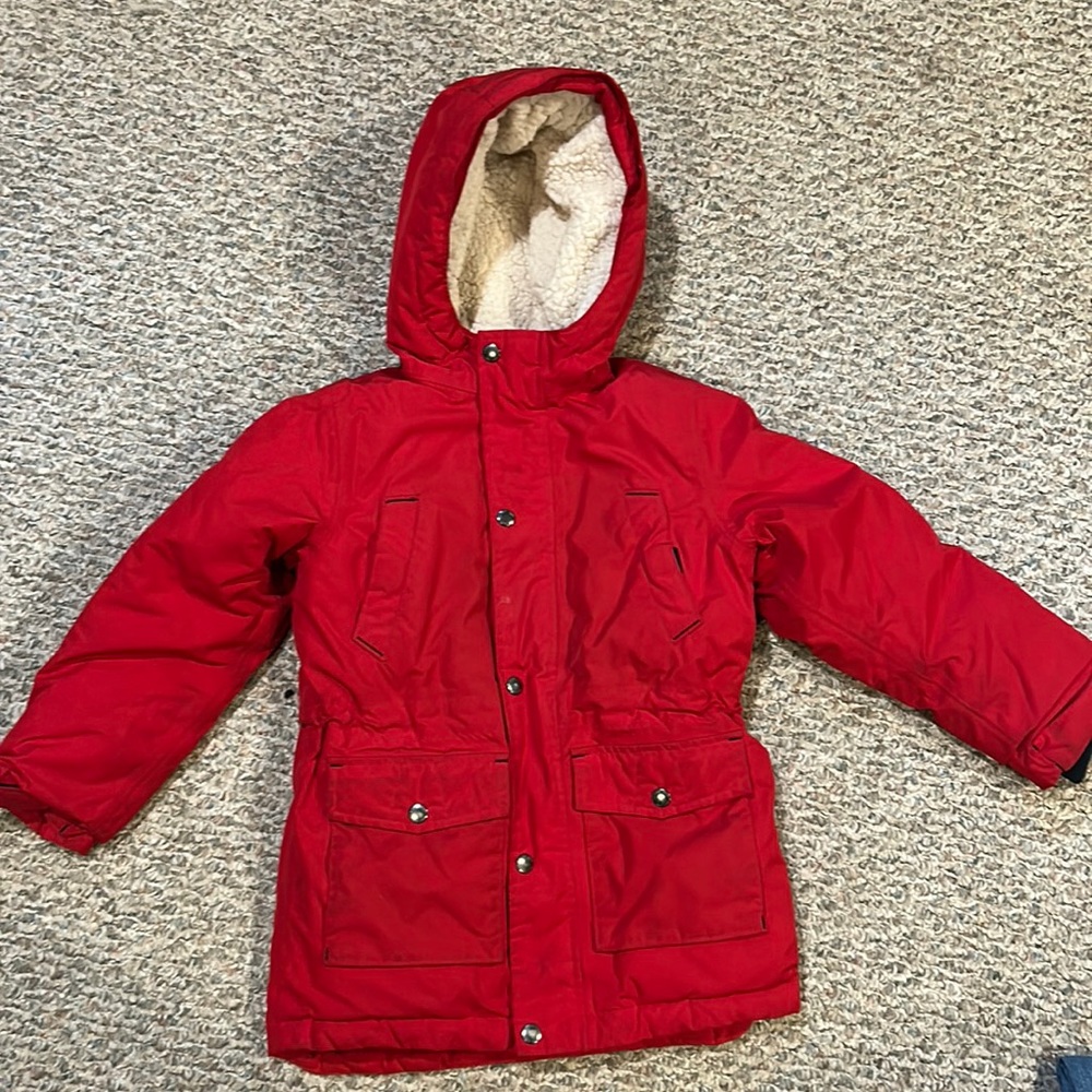 Lands End extra warm down winter coat.